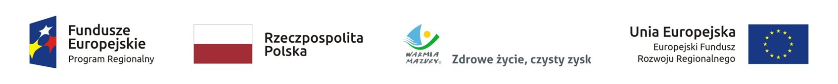 Logo fundusze europejskie program reionalny, Logo zdrowe życie, czysty zysk, logo Unii Europejskiej